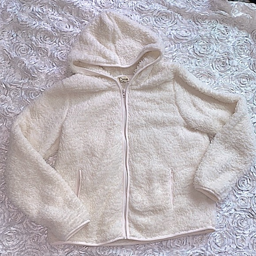 Dittos like new Sherpa zip up sweater size xl